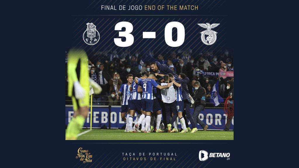 O Porto não perde para o Benfica há 7 jogos. São 5 vitórias e 2 empates