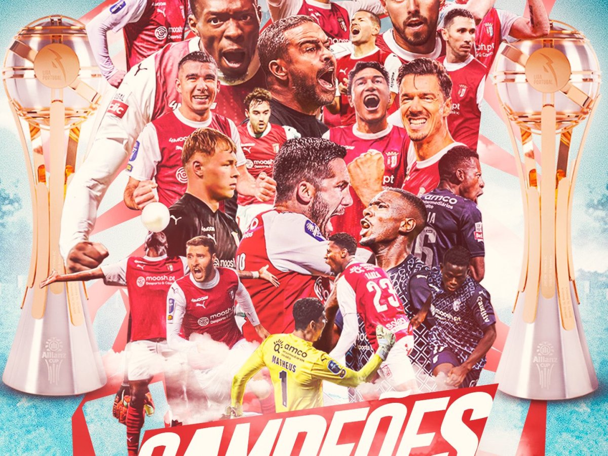 Braga vence o Estoril e é tricampeão da Taça da Liga de&nbsp;Portugal